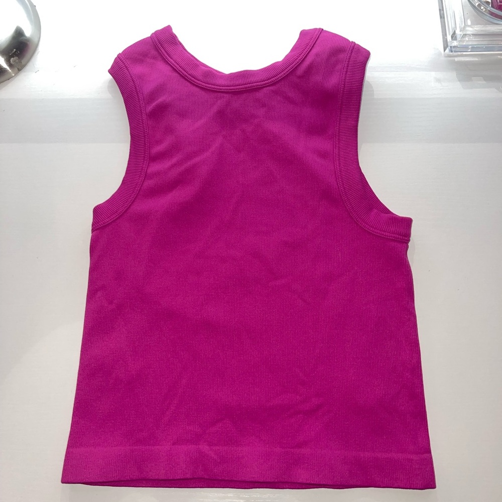 pink high neck top